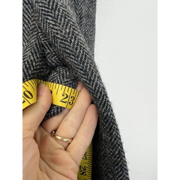 Harris Tweed Handwoven Vintage 40R Blazer Herringbone Scottish Wool Sport Jacket - Picture 7 of 11
